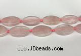 CRQ759 15.5 inches 25*40mm oval rose quartz beads