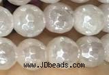 CRQ860 15 inches 6mm faceted round AB-color rose quartz beads