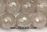 CRQ867 15 inches 10mm faceted round AB-color rose quartz beads