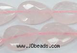 CRQ89 15.5 inches 18*25mm faceted teardrop natural rose quartz beads