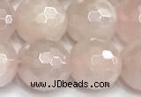 CRQ912 15 inches 10mm faceted round AB-color rose quartz beads