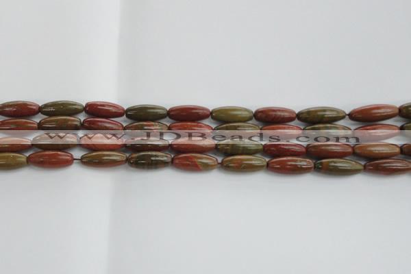 CRS100 15.5 inches 8*20mm rice rainbow jasper stone beads