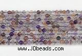 CRU1017 15.5 inches 4mm round mixed rutilated quartz beads