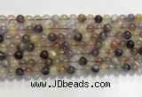 CRU1030 15.5 inches 6mm round mixed rutilated quartz beads wholesale