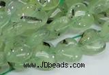 CRU107 15.5 inches 12*12mm heart green rutilated quartz beads