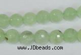 CRU203 15.5 inches 12mm faceted round green rutilated quartz beads