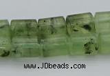 CRU226 15.5 inches 10*14mm triangle green rutilated quartz beads