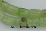 CRU227 15.5 inches 10*14mm tube green rutilated quartz beads