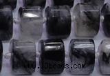 CRU348 11*15*15mm faceted triangle black rutilated quartz beads