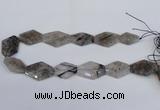 CRU352 18*25mm - 25*35mm freeform black rutilated quartz beads