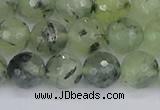 CRU803 15.5 inches 10mm faceted round prehnite gemstone beads