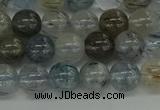 CRU852 15.5 inches 8mm round blue rutilated quartz beads