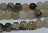 CRU901 15.5 inches 6mm round green rutilated quartz beads wholesale