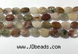 CRU921 15.5 inches 10*14mm oval mixed rutilated quartz beads wholesale