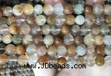 CRU945 15.5 inches 8mm round mixed rutilated quartz beads