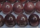 CRZ1003 15.5 inches 7mm - 7.5mm round A grade natural ruby beads