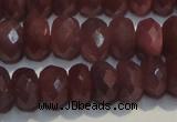 CRZ1023 15.5 inches 5*7mm faceted rondelle A+ grade ruby beads