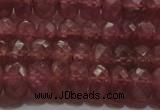 CRZ1102 15.5 inches 4*6mm faceted rondelle AAA+ grade ruby beads