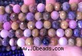 CRZ1144 15.5 inches 10mm faceted round ruby sapphire beads