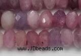 CRZ1151 15.5 inches 3.5*5.5mm faceted rondelle natural ruby beads