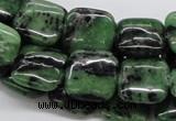 CRZ15 15.5 inches 15*15mm square ruby zoisite gemstone beads wholesale