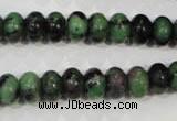 CRZ462 15.5 inches 7*10mm rondelle ruby zoisite gemstone beads