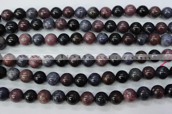 CRZ503 15.5 inches 10mm round natural ruby sapphire beads