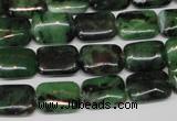 CRZ51 15.5 inches 10*14mm rectangle ruby zoisite gemstone beads