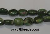 CRZ611 15.5 inches 8*10mm oval New ruby zoisite gemstone beads