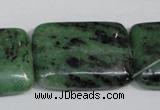 CRZ69 15.5 inches 25*35mm rectangle ruby zoisite gemstone beads