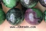 CRZ775 15.5 inches 14mm round ruby zoisite beads wholesale