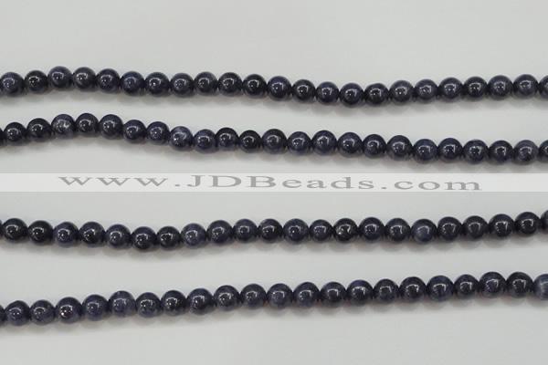 CRZ822 15.5 inches 6mm round natural sapphire gemstone beads