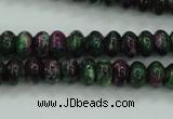 CRZ920 15.5 inches 5*8mm rondelle Chinese ruby zoisite beads