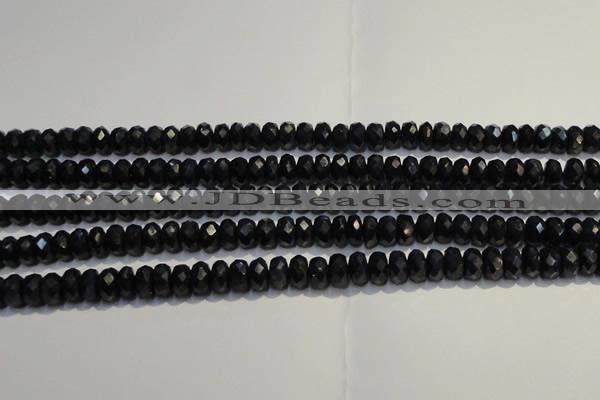 CRZ984 15.5 inches 4*6mm faceted rondelle AA grade sapphire beads