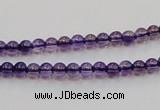 CSA01 15.5 inches 4mm round synthetic amethyst beads wholesale