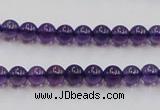 CSA03 15.5 inches 6mm round synthetic amethyst beads wholesale