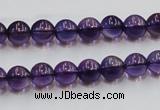 CSA04 15.5 inches 8mm round synthetic amethyst beads wholesale