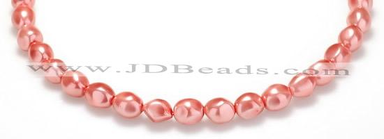 CSB01 16 inches 8*12mm nugget shell pearl beads Wholesale