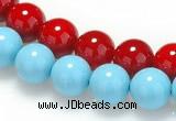 CSB07 16 inches 10mm round shell pearl beads Wholesale