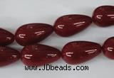 CSB107 15.5 inches 10*18mm teardrop shell pearl beads wholesale