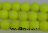 CSB1315 15.5 inches 4mm matte round shell pearl beads wholesale