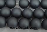 CSB1325 15.5 inches 4mm matte round shell pearl beads wholesale