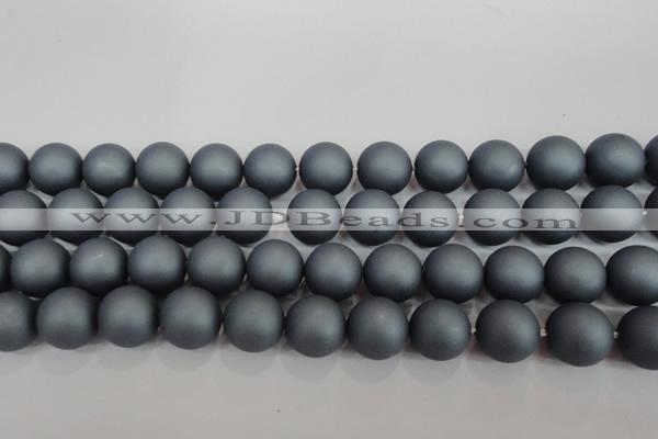 CSB1329 15.5 inches 12mm matte round shell pearl beads wholesale