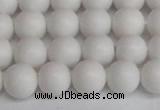 CSB1352 15.5 inches 8mm matte round shell pearl beads wholesale