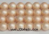 CSB1361 15.5 inches 6mm matte round shell pearl beads wholesale