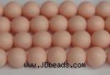 CSB1366 15.5 inches 6mm matte round shell pearl beads wholesale