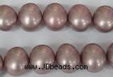 CSB138 15.5 inches 12*15mm – 13*16mm oval shell pearl beads