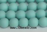 CSB1402 15.5 inches 8mm matte round shell pearl beads wholesale