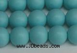 CSB1409 15.5 inches 12mm matte round shell pearl beads wholesale