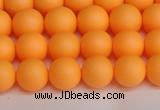 CSB1421 15.5 inches 6mm matte round shell pearl beads wholesale